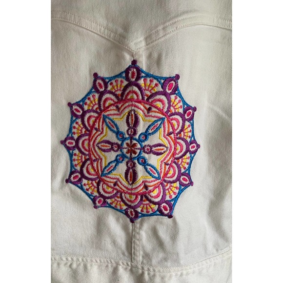 Lauren Jeans Co by Ralph Lauren white denim jacket - Picture 2 of 6